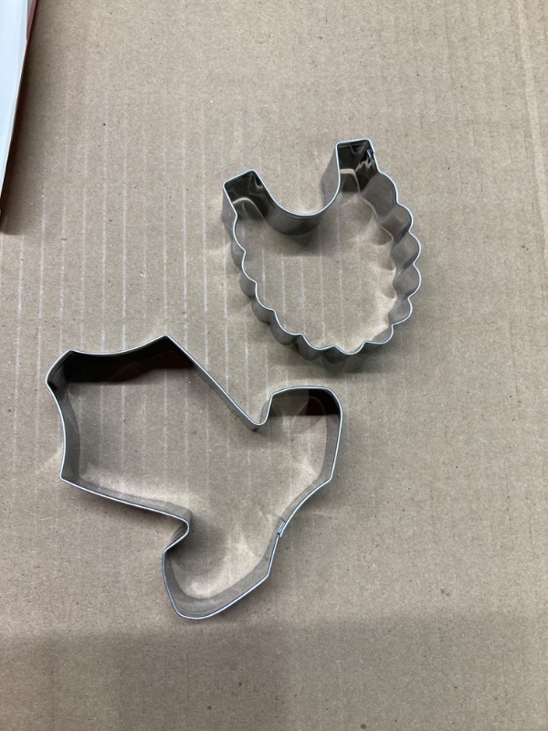 Photo 3 of ***USED**BOX IS DAMAGED*** Baby Shower Cookie Cutters, 2 Pieces Baby Onesie and Baby Bib Cookie Cutter Shapes for Birthday Party Baby Shower PACK OF 2