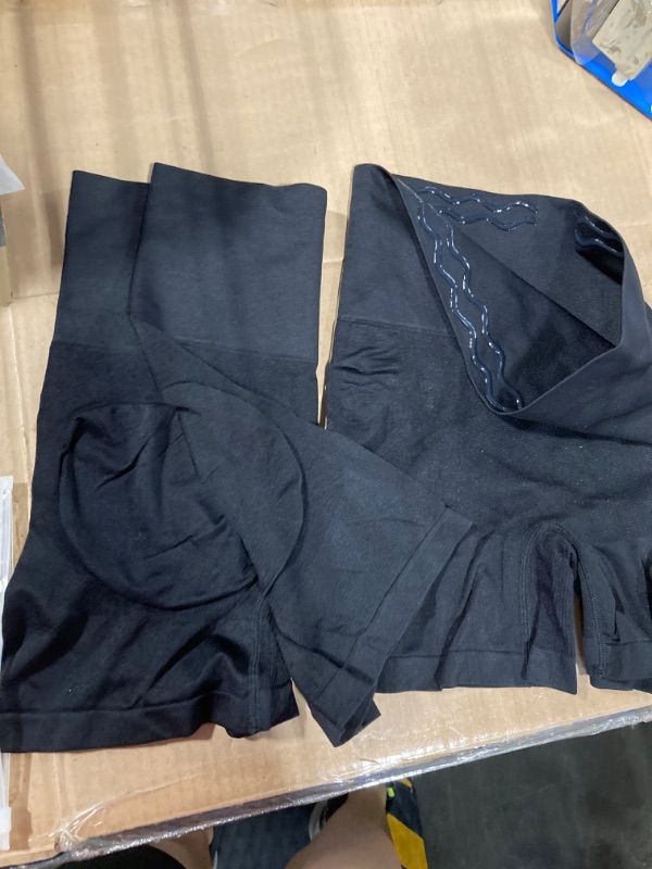 Photo 1 of 2 Pack Shapewear for Women Tummy Control - Seamless High Waisted Body Shaper Shorts Butt Lifting Panties Thigh Slimmer X-Large-XX-Large Black