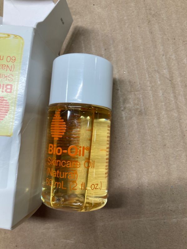 Photo 3 of ***USED** Bio-Oil Skincare Oil (Natural) for Scars and Stretchmarks with Organic Jojoba Oil and Vitamin E, Face and Skin Moisturizer, with Natural Rosehip Oil and Sunflower Oil, 2 Ounce, For All Skin Types