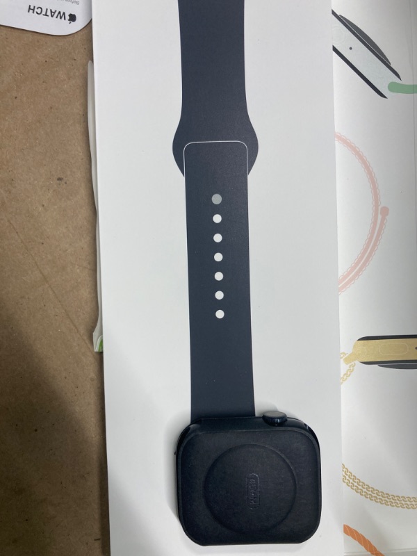 Photo 5 of ***USED** Apple Watch Series 9 [GPS 45mm] Smartwatch with Midnight Aluminum Case with Midnight Sport Band S/M. Fitness Tracker