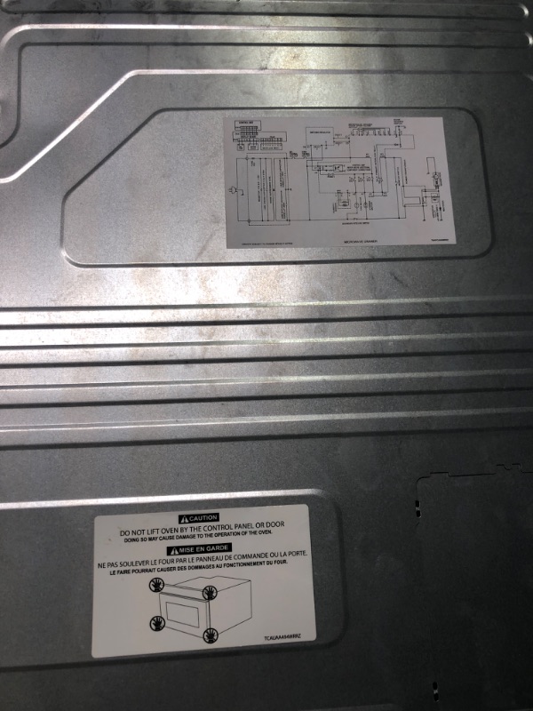 Photo 4 of ****USED******** NOT IN ORIGINAL PACKAGE**The top left side has damage which causes the top button menu to stick and not fold out as it should.******Sharp SMD2489ES 1.2 Cu.Ft. Stainless Microwave Drawer Oven