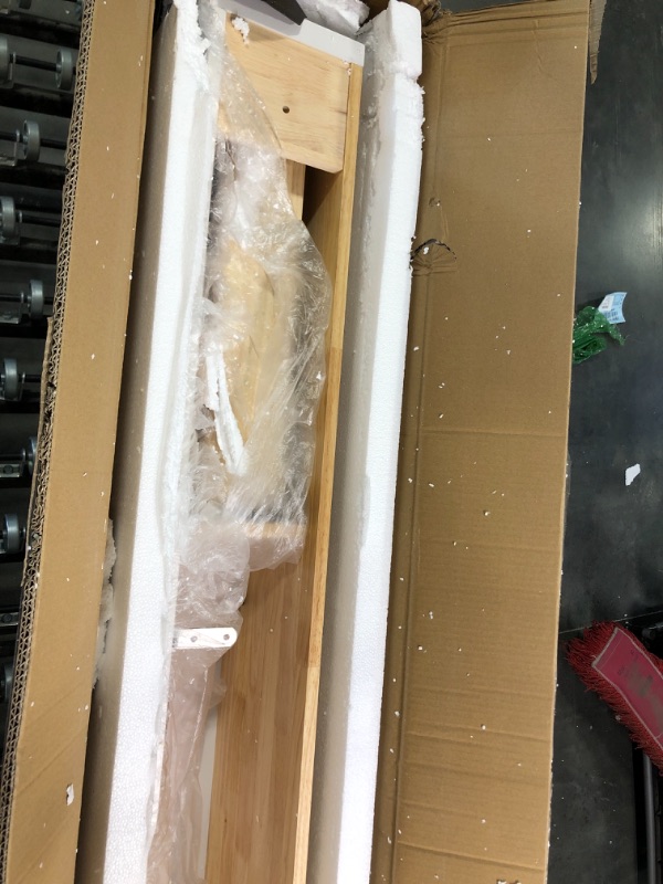 Photo 1 of ***USED**COLOR WHITE AND LIGHT WOOD&&Projector Screen with Stand 60 inch - Indoor and Outdoor Projection Screen for Movie or Office Presentation - 16:9 HD Premium Wrinkle-Free Tripod Screen for Projector with Carry Bag and Tight Straps