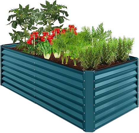 Photo 1 of ******SIMILAR AS PICTURED< ,NOT EXACT SAME*****6x3x2ft Outdoor Metal Raised Garden Bed, Planter Box for Vegetables, Flowers, Herbs