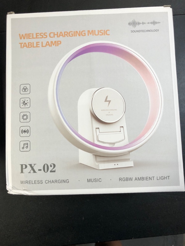 Photo 3 of 10W Bluetooth Speaker Night Light- 4 in 1Night Light with Wireless Charger- vireless Charging Speaker Speaker, Phone Holder, Birthday Gifts for Women, Men, Mom
