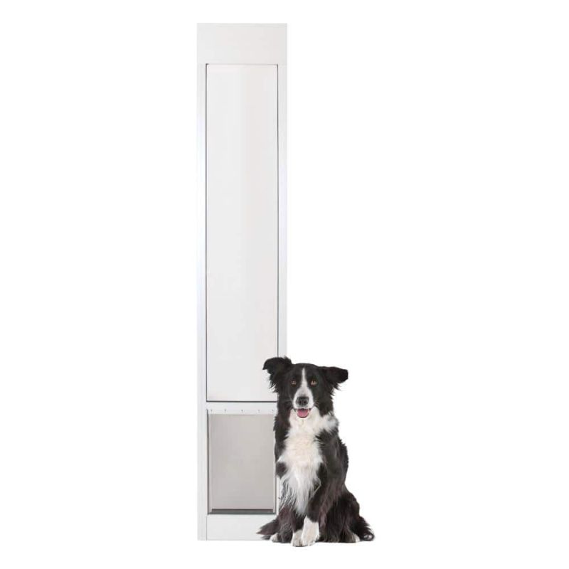 Photo 1 of 10-1/4 in. X 16-3/8 in. Large White Freedom Patio Panel (91 in. to 96 in.) Pet Door
 