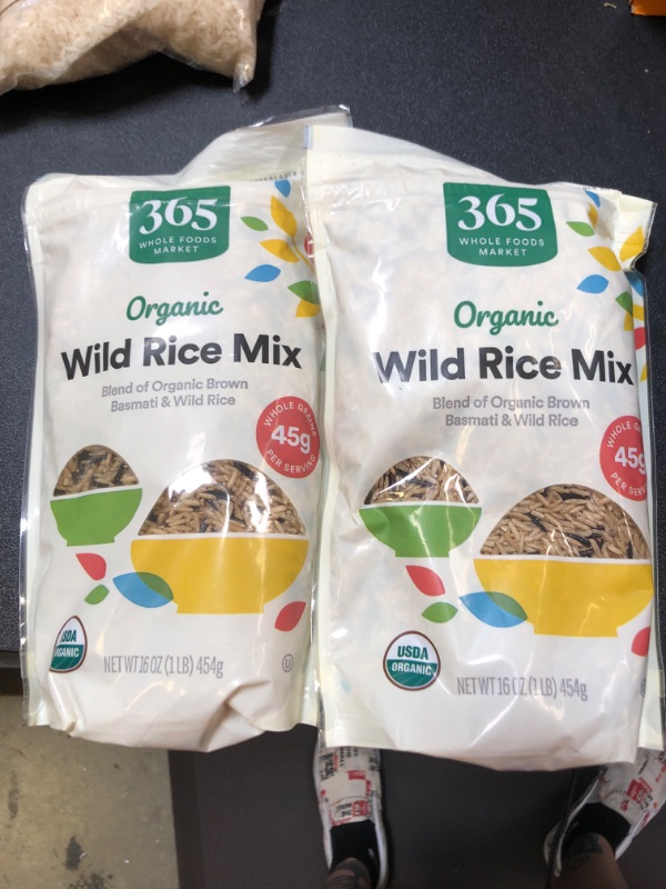 Photo 2 of 365 by Whole Foods Market, Rice Wild Mix Organic, 16 Ounce 2 pack exp march 2025