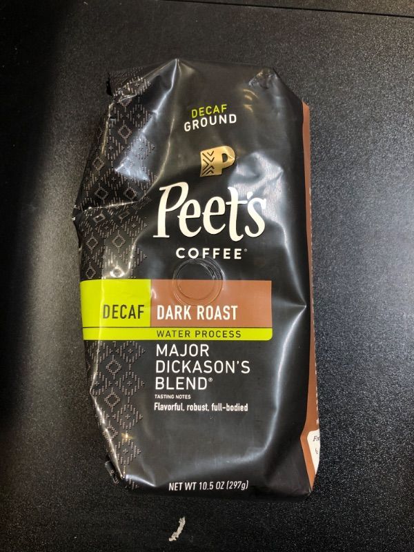 Photo 2 of Peet's Coffee, Dark Roast Whole Bean Coffee - Major Dickason's Blend 10.5 Ounce Bag Major Dickason's 10.5 Oz (Pack of 1) (BB 05/20/24)