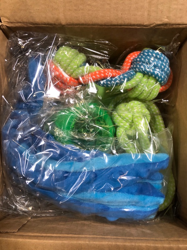 Photo 2 of Magafo  Dog Chew Toys Set with Squeaky Octopus and Interactive Rope Toys - Perfect for Your Active Dog!(Lightup Set)