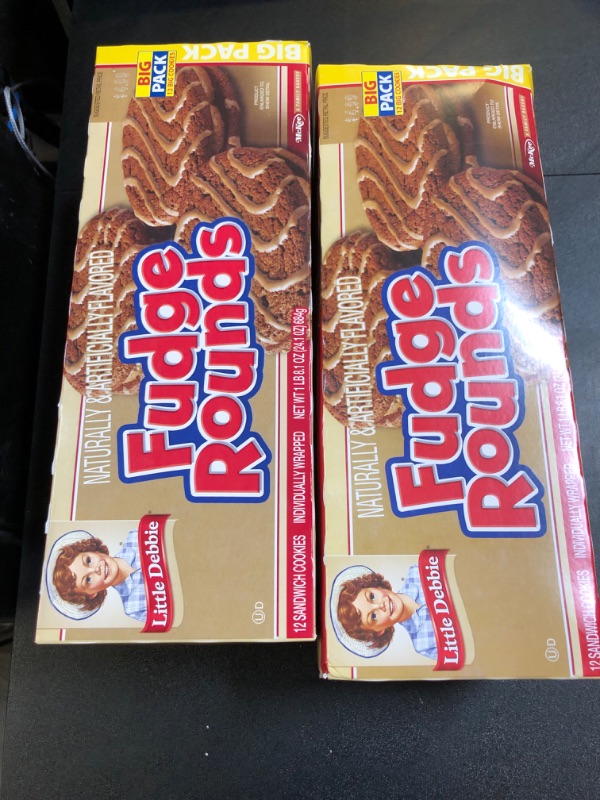 Photo 2 of Little Debbie's Fudge Rounds 12 ct (PACK OF 2) (BB 12MAY24)