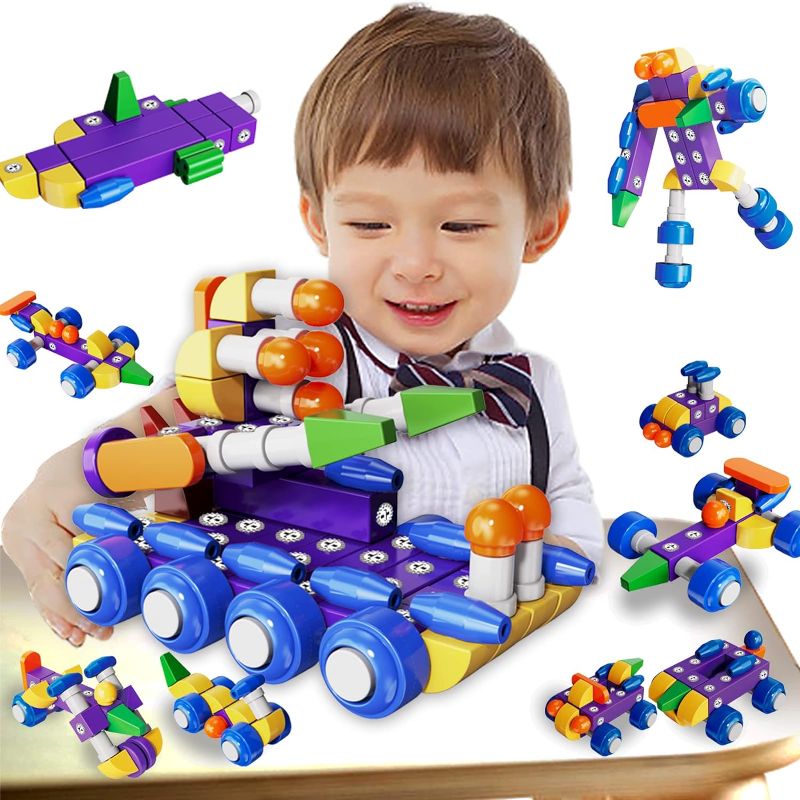 Photo 1 of Dulior Magnetic Blocks – 82 PCS STEM Preschool Toys for Children, Toddlers, Boys and Girls – Critter Set, Bath Building Blocks, Engineering Toys for Kids 3-6
