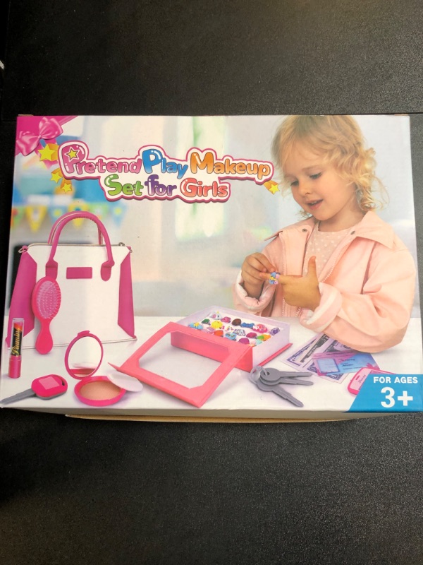 Photo 2 of GJZZ Little Girl Play Purse for Kids - Toddler Purse with Ring Box Accessories, Princess Girl Toys for 3 4 5 6 7 8Years Old, Toy Purse Birthday Gifts for Girls Ages 3-5 4-6 6-8 Years Old
