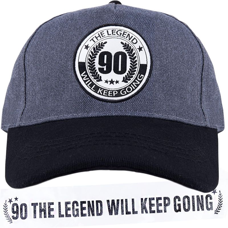 Photo 1 of 90th Birthday Gifts for Men,90th Birthday Hat,90th Birthday Decorations,90th Birthday Hats for Men,90 Years Old Hat,90 Birthday Hat,Gifts for 90 Yr Old Man,90th Birthday Man,90th Birthday Cap
