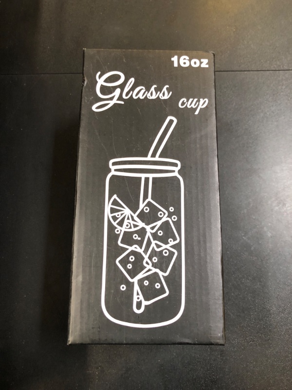Photo 2 of 16th Birthday Gifts for Her, Happy 16th Birthday Decorations for Her, Funny 16 Year Old Birthday Gift Ideas for Her, Friends, Sister, Daughter - 16 Oz Can Shaped Glass Cups with Lids and Straws
