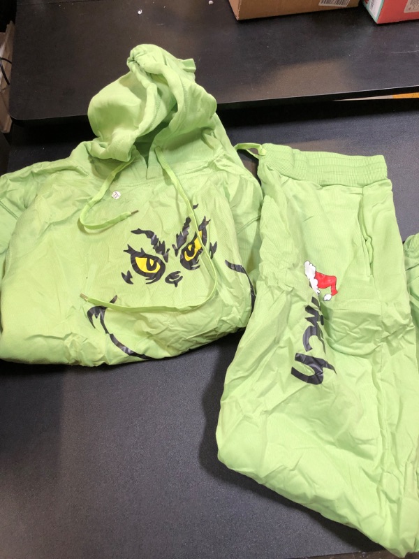 Photo 1 of Grinch Two Piece Sweatpants/Hoodie Set XL 