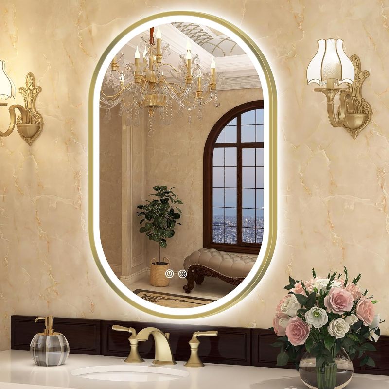 Photo 1 of Oval-Led-Bathroom-Mirror 24x36inch