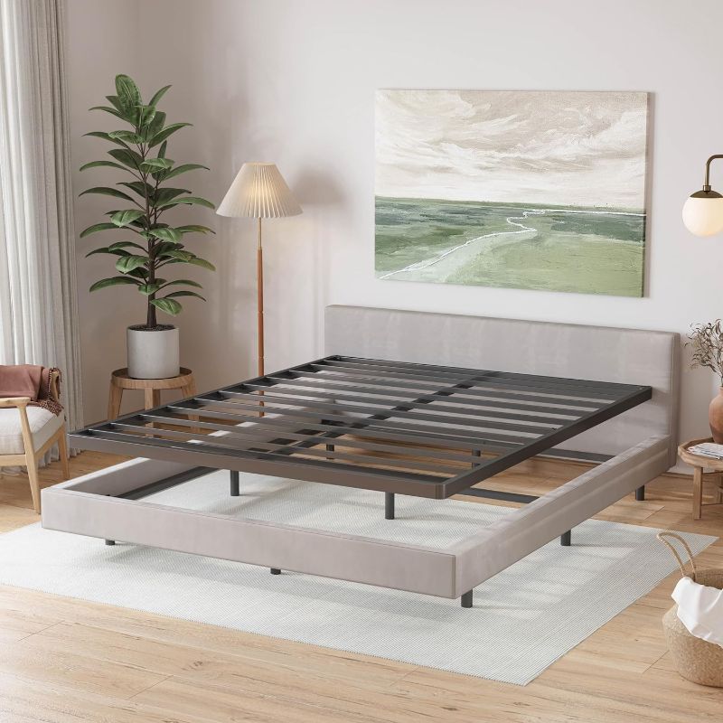 Photo 1 of EZBeds King Size-Box-Spring, Bunkie Board King, 2 Inch King Box Spring, Easy Assembly, Noise Free, Metal Mattress Foundation
