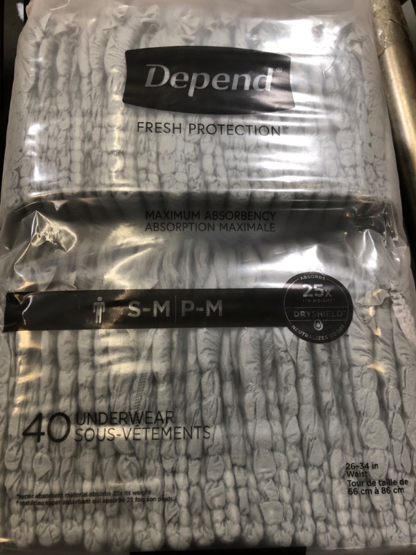 Photo 1 of 40 count depends underwear s-m