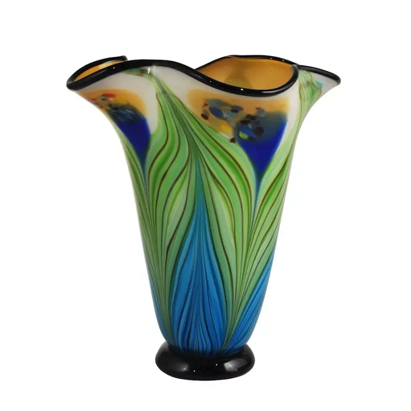 Photo 1 of Dale Tiffany Kalmia Hand Blown Art Glass Vase - AV15415
