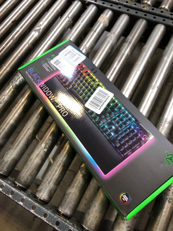 Photo 2 of Razer BlackWidow V4 Pro Mechanical Gaming Keyboard with Green Switches, Doubleshot Keycaps, Command Dial, Chroma RGB, Magnetic Wrist Rest
