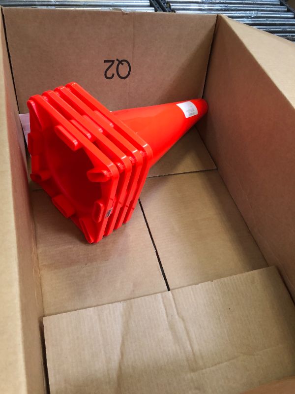 Photo 1 of Champion Sports18 Inch High Visibility Flexible Vinyl Cone Orange 18 INCH Orange