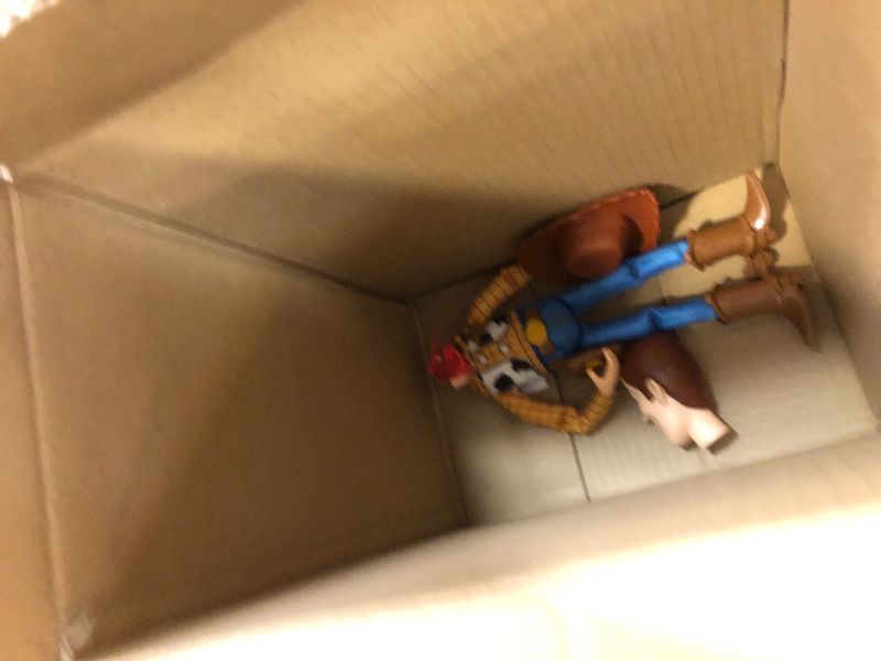 Photo 2 of Mattel Disney Pixar Toy Story Roundup Fun Woody Large Talking Posable Figure, 12 Inches Tall with 20 Phrases Authentic Detail, Fabric Plush & Plastic