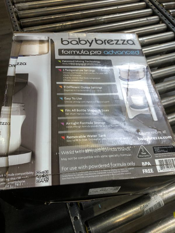 Photo 3 of New and Improved Baby Brezza Formula Pro Advanced Formula Dispenser Machine - Automatically Mix a Warm Formula Bottle Instantly - Easily Make Bottle with Automatic Powder Blending