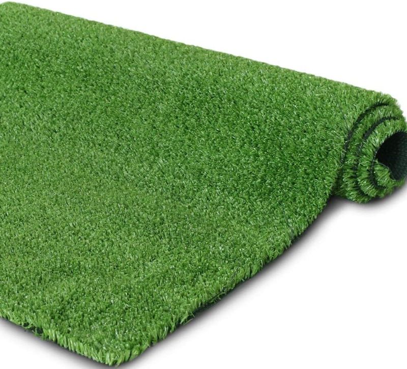 Photo 1 of Artificial Turf Grass Lawn 5 FT x8 FT, Realistic Synthetic Mat, Indoor Outdoor Garden Landscape for Pets,Fake Faux Rug