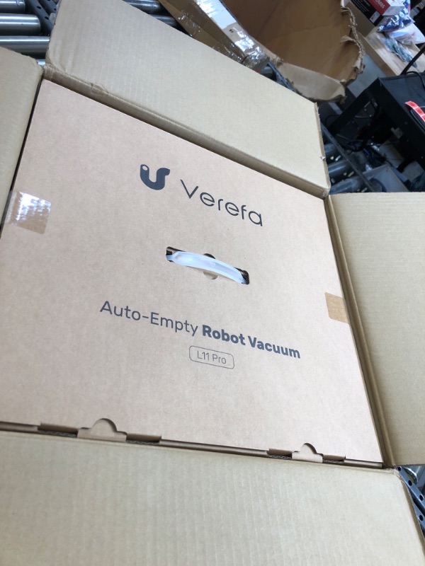 Photo 2 of Verefa Robot Vacuum Self Emptying and Mop Combo, 150mins Runtime, 53dB Quiet Cleaning, 3200Pa Suction, Self-Charging and Resume, Compatible with Alexa, Ideal for Hard Floors, Carpets