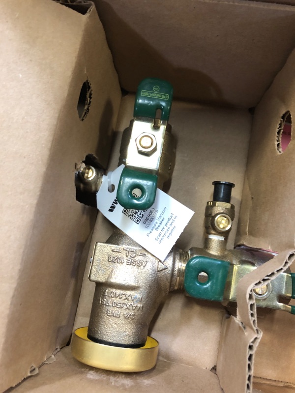 Photo 3 of 3/4 In Lead Free Anti-Siphon Pressure Vacuum Breaker Backflow Preventer with Quarter Turn Shutoff And Tee Handles