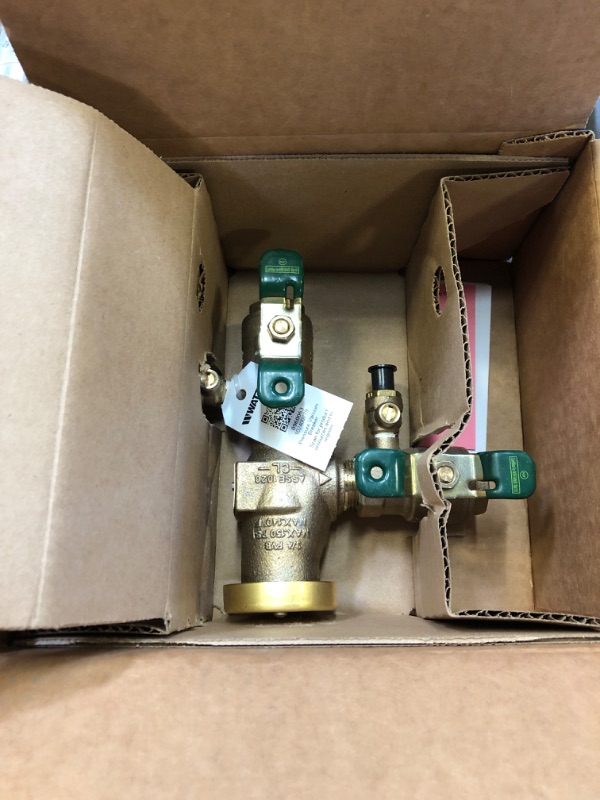 Photo 2 of 3/4 In Lead Free Anti-Siphon Pressure Vacuum Breaker Backflow Preventer with Quarter Turn Shutoff And Tee Handles