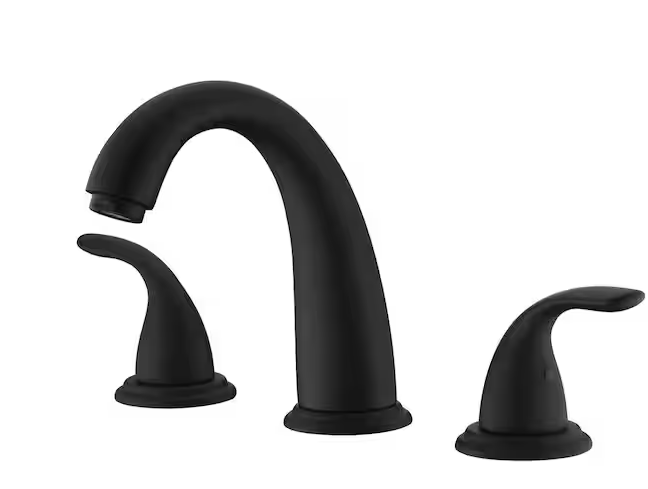 Photo 1 of Traditional Double Handle Tub Deck Mount Roman Tub Faucet with Corrosion Resistant in Matte Black
