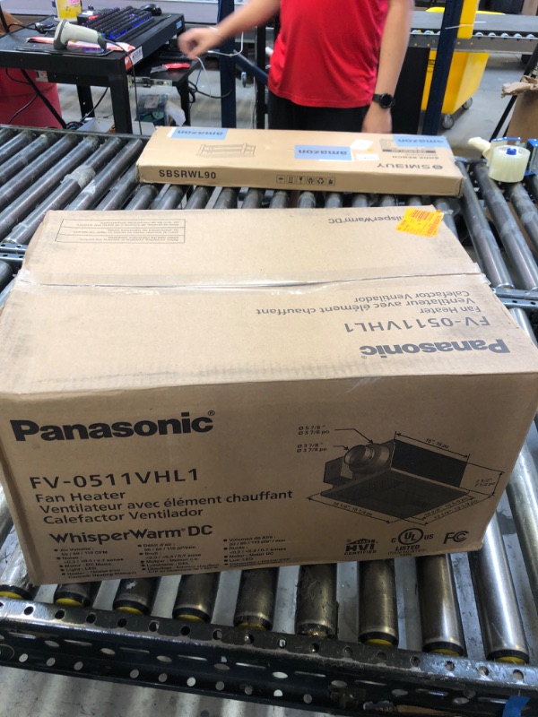 Photo 2 of Panasonic FV-0511VHL1 WhisperWarm DC Bathroom Fan with Light and Heater, 50-80-110 CFM