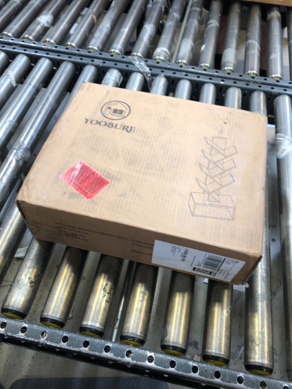 Photo 1 of Yoobure Tree Bookshelf - 6 Shelf Retro Floor Standing Bookcase, Tall Wood Book Storage Rack for CDs/Movies/Books, Utility Book Organizer Shelves for Bedroom, Living Room, Home Office, White