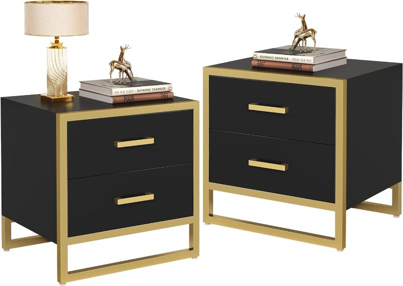 Photo 1 of YITAHOME Nightstand with 2 Drawers