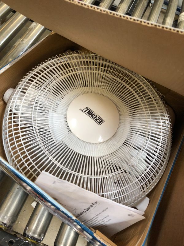 Photo 2 of 16” Oscillating Pedestal Fan, 3-speed Options, 90-Degree Oscillating Head, Adjustable Height and Tilt, Powerful Air Flow, White, MTSP15-16AZ