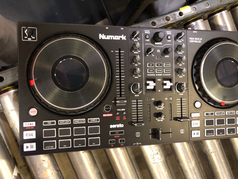 Photo 6 of Numark Mixtrack Platinum FX 4-Deck Serato DJ Controller with Jog Wheel Displays and FX Paddles
