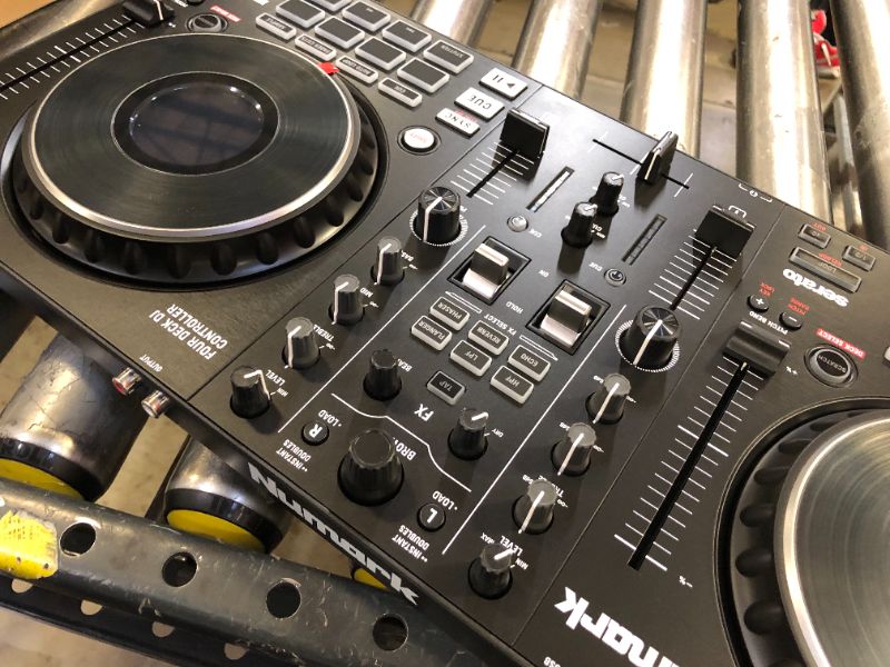 Photo 7 of Numark Mixtrack Platinum FX 4-Deck Serato DJ Controller with Jog Wheel Displays and FX Paddles
