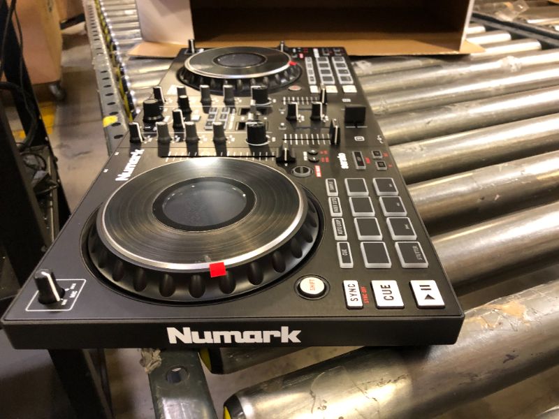 Photo 3 of Numark Mixtrack Platinum FX 4-Deck Serato DJ Controller with Jog Wheel Displays and FX Paddles
