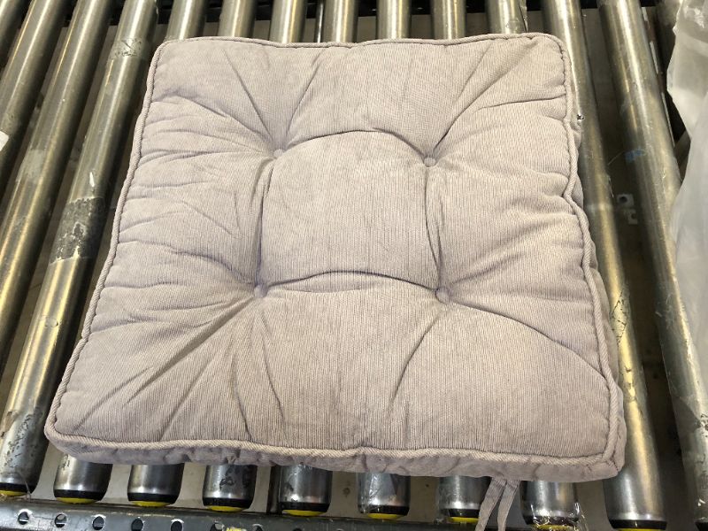 Photo 1 of 18" GRAY TUFTED SEAT CUSHION