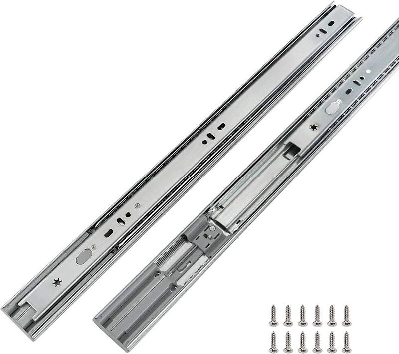 Photo 1 of LONTAN 1 Pairs Soft-Close Drawer Slides 20 Inch Full Extension and Ball Bearing Cabinet Drawer Slides - SL4502S3-20 Heavy Duty Dresser Drawer Slides 100lb Capacity
