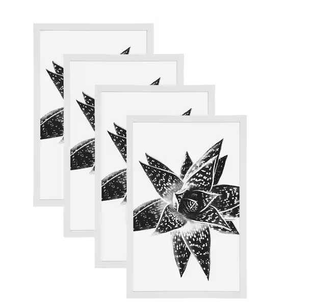 Photo 1 of Gallery 11x17 White Picture Frame Set of 4
