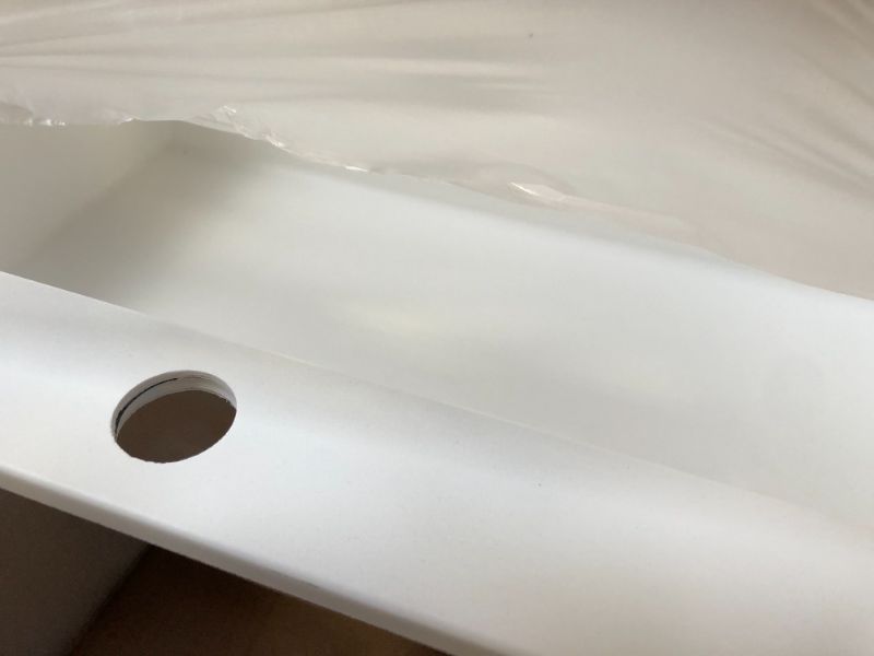 Photo 5 of Plados Telma ON7610 UG 58 - MICROULTRAGRANIT One 1 bowl sink 76 x 50 cm - milk white
