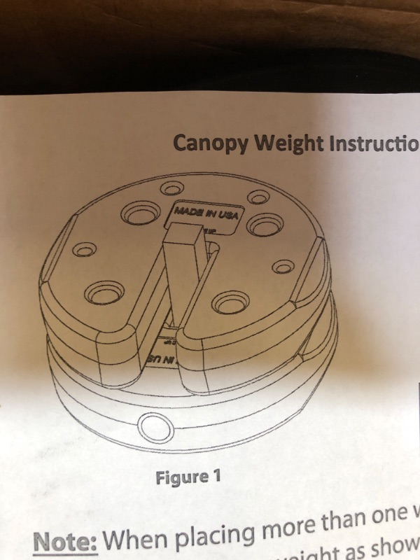 Photo 1 of CANOPY WEIGHTS SET OF 4