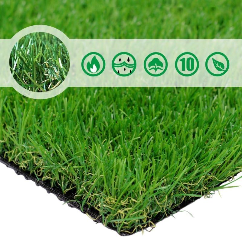 Photo 1 of Petgrow Artificial Grass Rug realistic Indoor Outdoor Garden Lawn Landscape Patio Synthetic Turf Mat- Thick Fake Faux Grass
