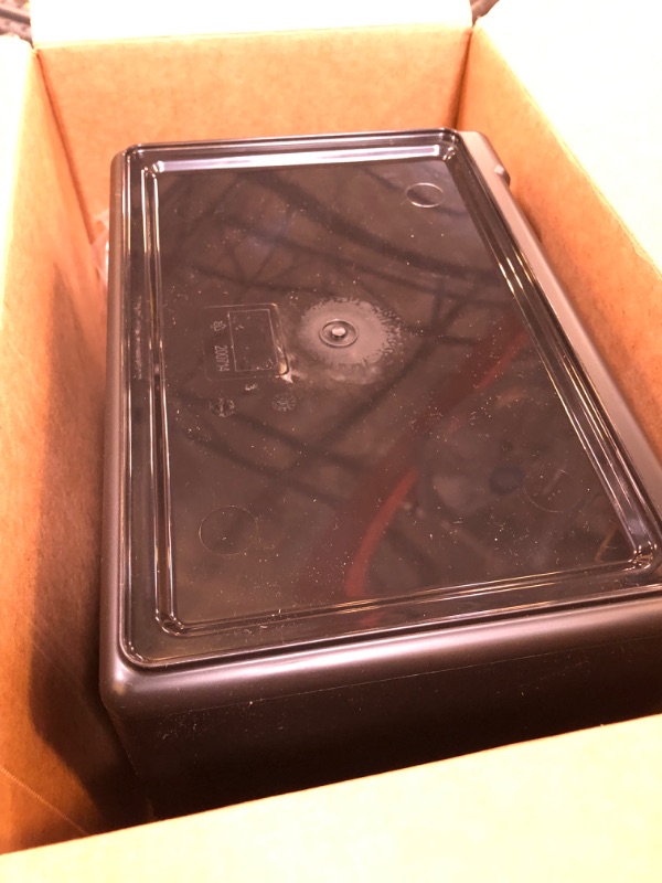 Photo 2 of IRIS USA Plastic Office Storage File Box, Black Single - Black w/ Handle