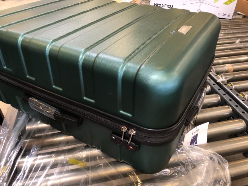 Photo 2 of COOLIFE Luggage 3 Piece Set Suitcase Spinner Hardshell Lightweight TSA Lock 4 Piece Set dark green3