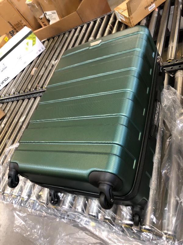 Photo 3 of COOLIFE Luggage 3 Piece Set Suitcase Spinner Hardshell Lightweight TSA Lock 4 Piece Set dark green3
