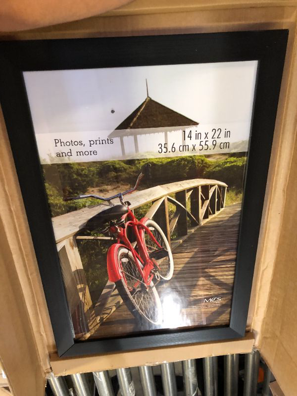 Photo 1 of 14x22 POSTER FRAME, BLACK WOOD 