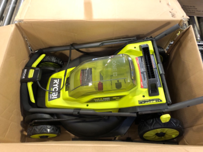 Photo 2 of RYOBI ONE+ HP 18V Brushless 16 in. Cordless Battery Walk Behind Push Lawn Mower (Tool Only)