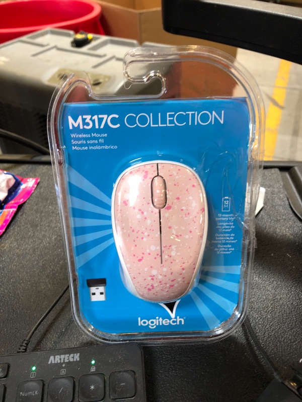 Photo 2 of Logitech M317 Wireless Mouse - Rose Splash